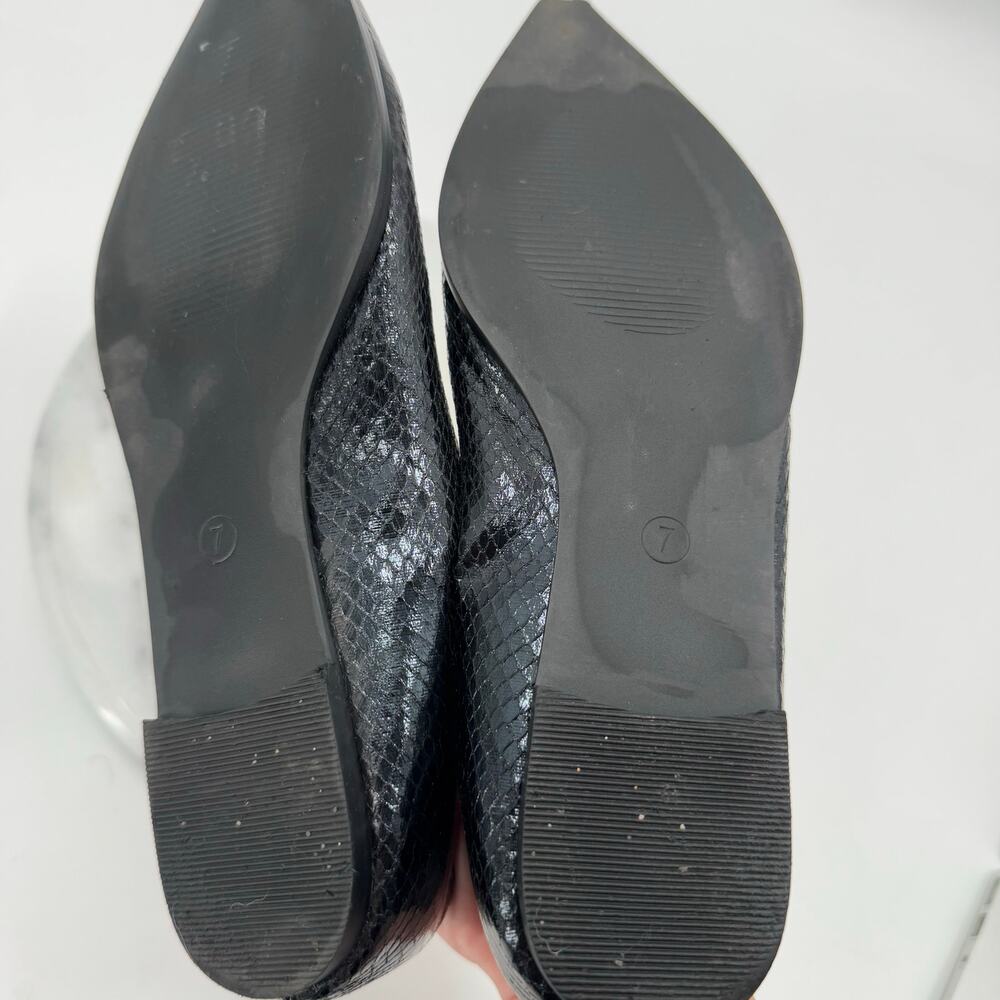 Asos Design faux leather pointed toe flats - Picture 5 of 8